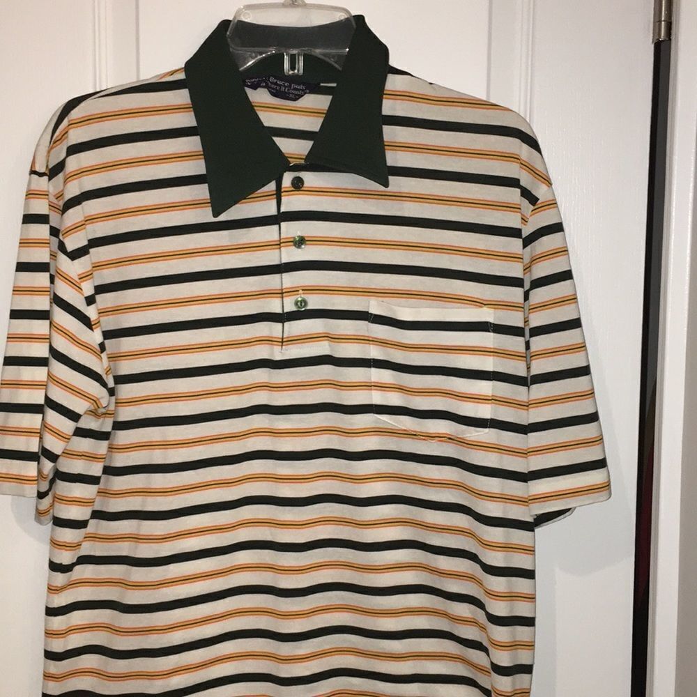 Robert Bruce Vintage collar golf polo shirt XL/M